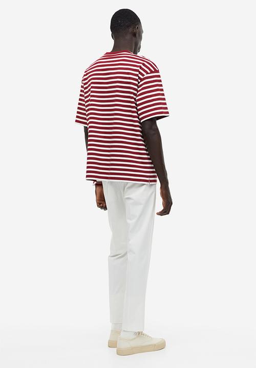 H&M - Relaxed fit cotton t-shirt - red