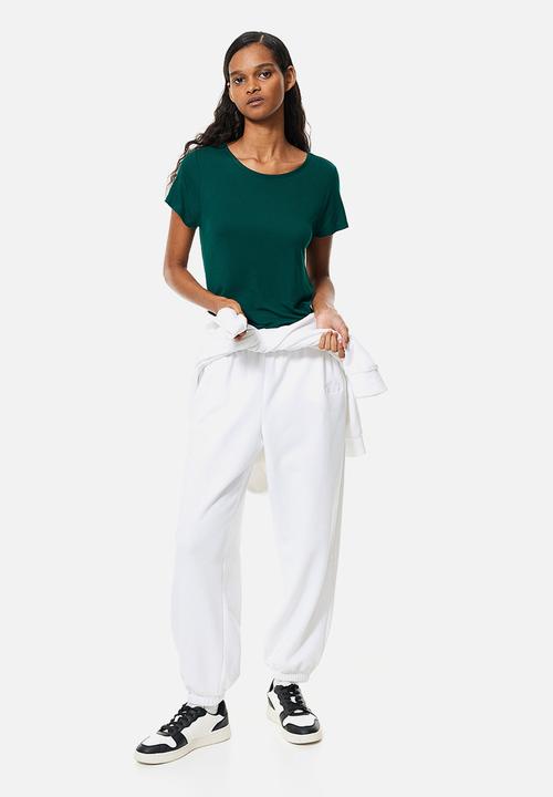 H&M - Ribbed t-shirt - green