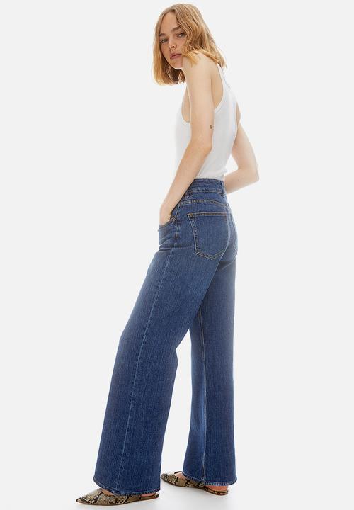 H&M - Wide high jeans - blue