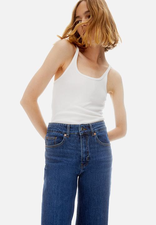 H&M - Wide high jeans - blue