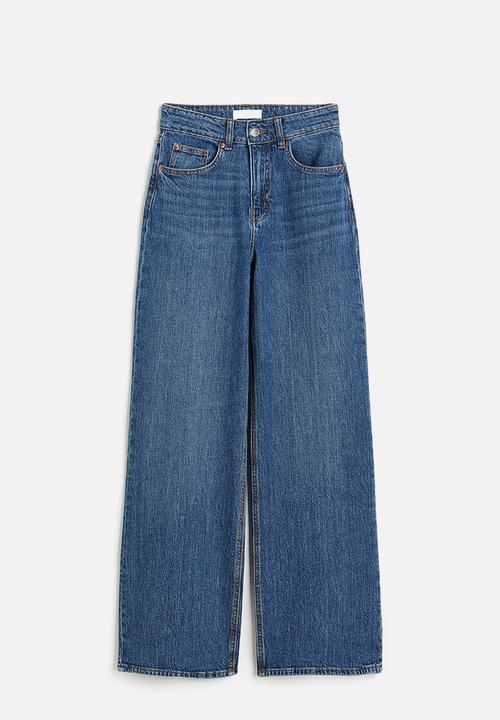 H&M - Wide high jeans - blue