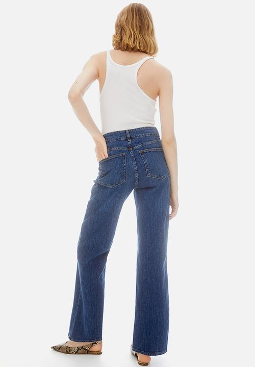 H&M - Wide high jeans - blue