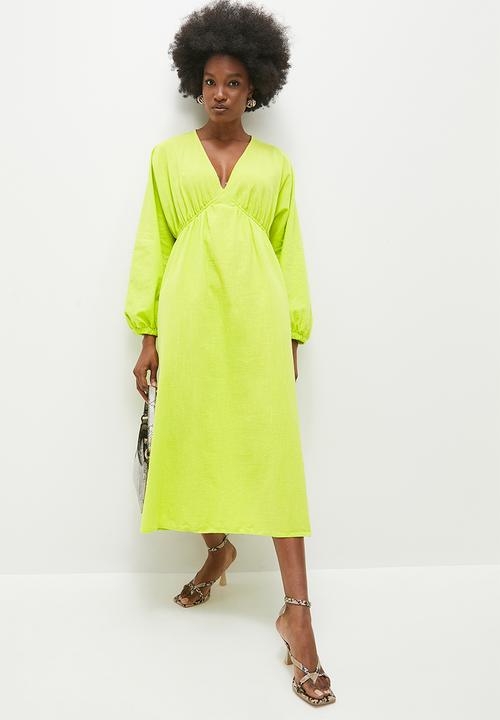 Superbalist - Empire midi dress - lime green