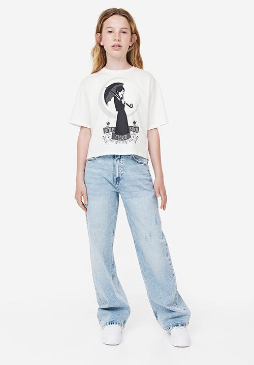 H&M - Oversized printed T-shirt - white