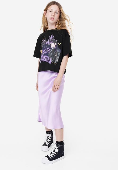 H&M - Oversized printed T-shirt - black