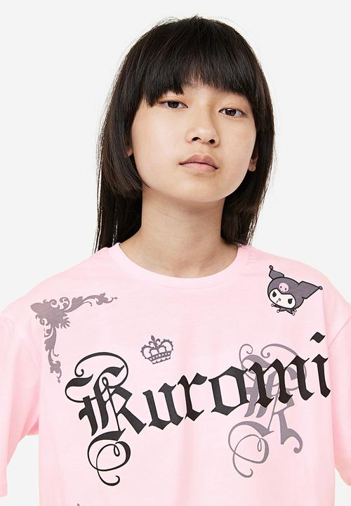 H&M - Oversized printed T-shirt - pink