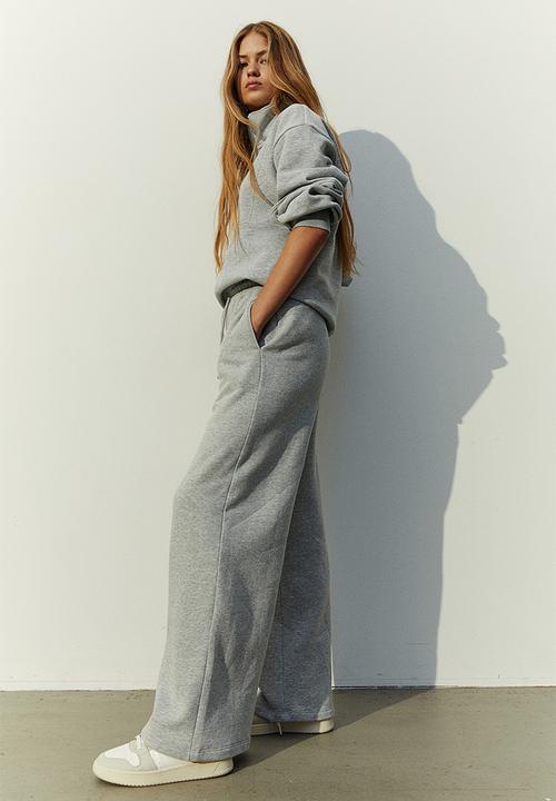 H&M - Zip-top sweatshirt - Light grey marl
