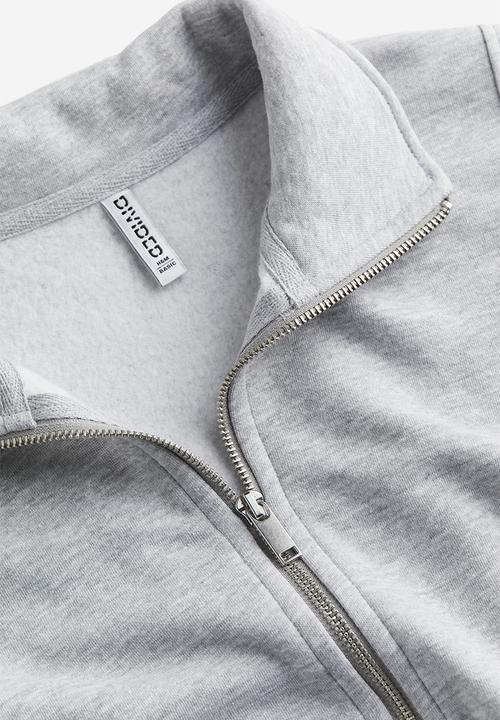 H&M - Zip-top sweatshirt - Light grey marl