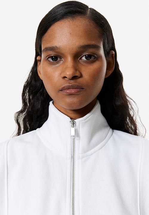 H&M - Zip-top sweatshirt - white