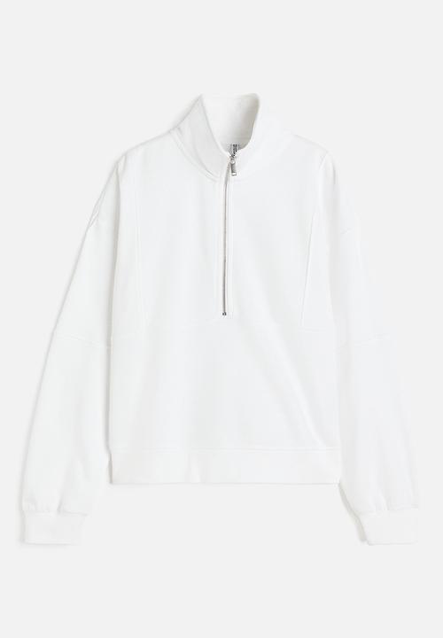 H&M - Zip-top sweatshirt - white