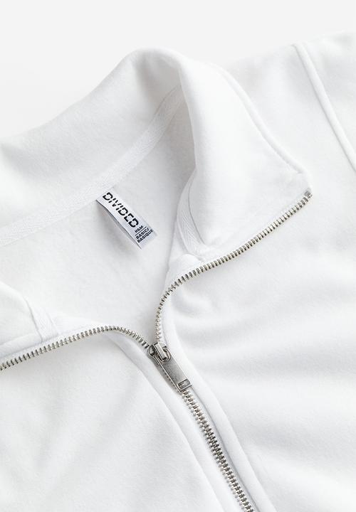 H&M - Zip-top sweatshirt - white