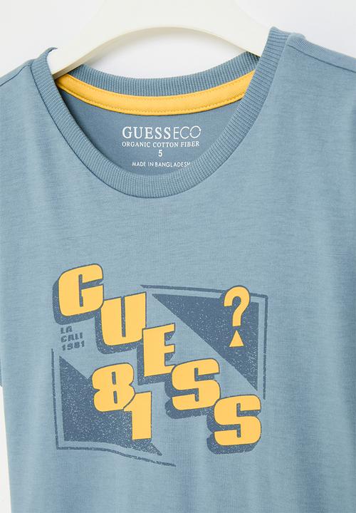 GUESS - Short sleeve t-shirt - pale sky