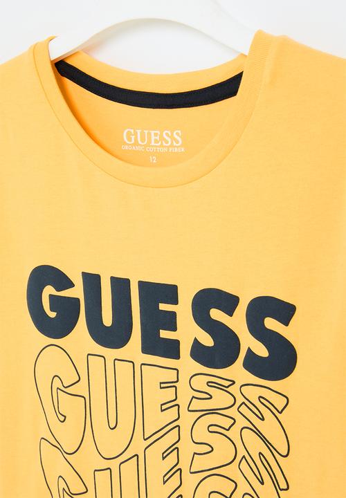 GUESS - Short sleeve t-shirt - mango seed yellow