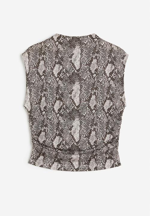H&M - Cropped turtleneck top - beige