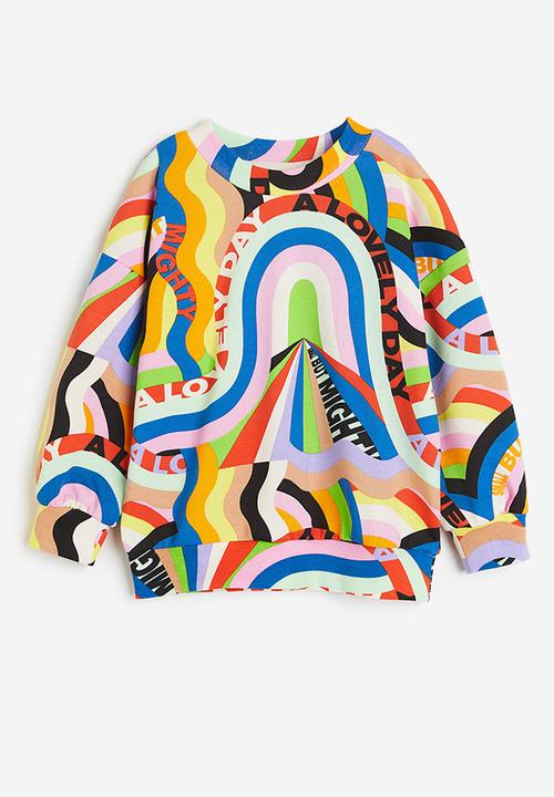 H&M - Patterned sweatshirt - bright blue patterned