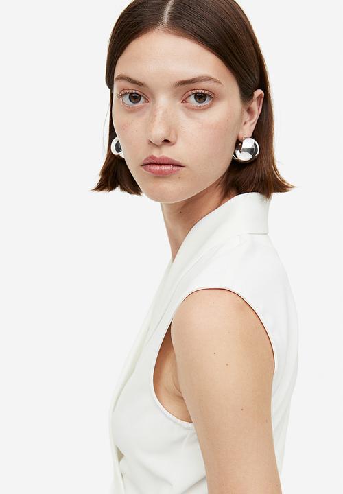 H&M - Blazer wrap dress - white