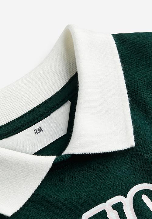 H&M - Oversized sweatshirt - dark green new york