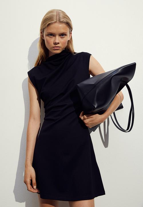 H&M - Draped dress - black