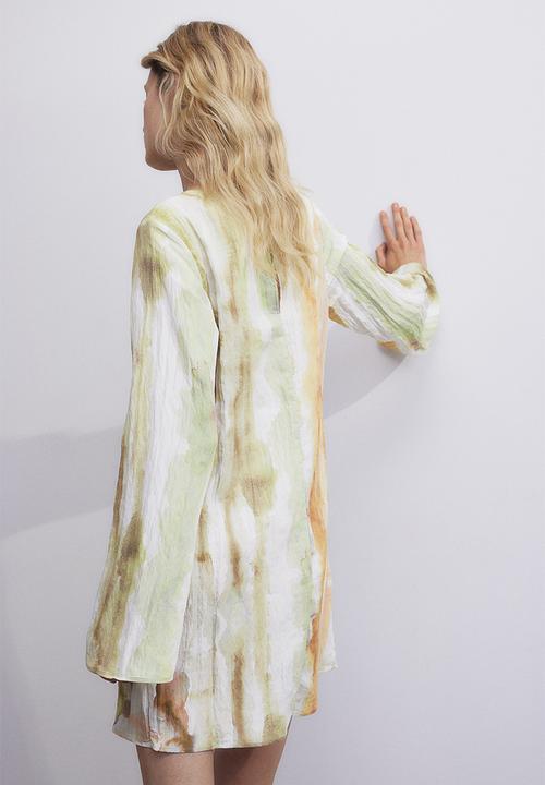 H&M - Crinkled dress - beige