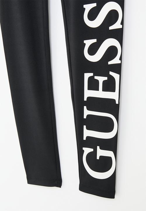 GUESS - Microfiber leggings - jet black 