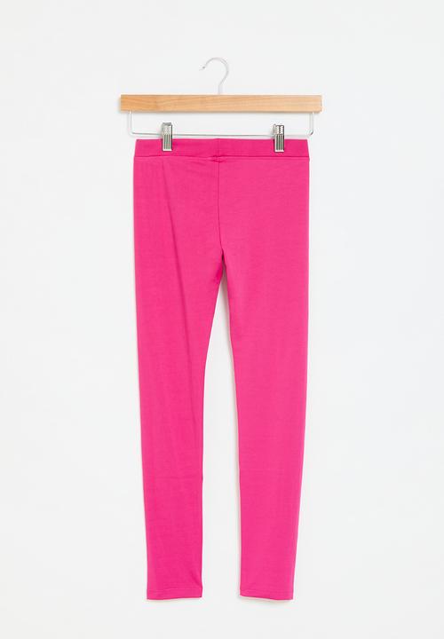 GUESS - Microfiber leggings - sateen fuchsia