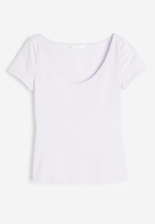 H&M - Fitted t-shirt - purple
