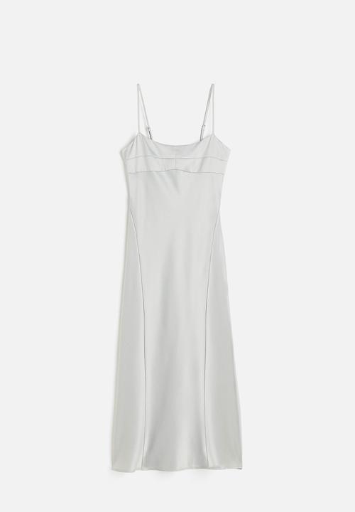 H&M - Satin slip dress - grey