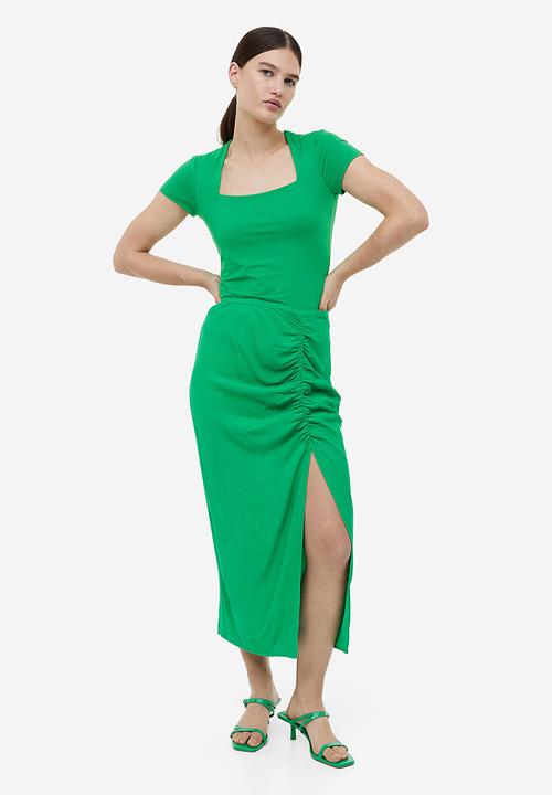 H&M - Square-neck top - green