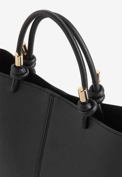 H&M - Knot-detail shoulder bag - black