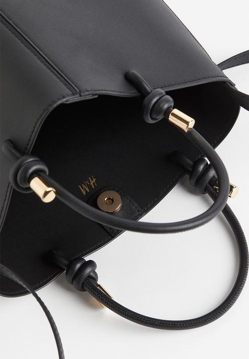 H&M - Knot-detail shoulder bag - black