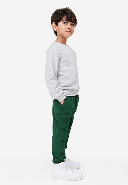 H&M - Twill joggers - green