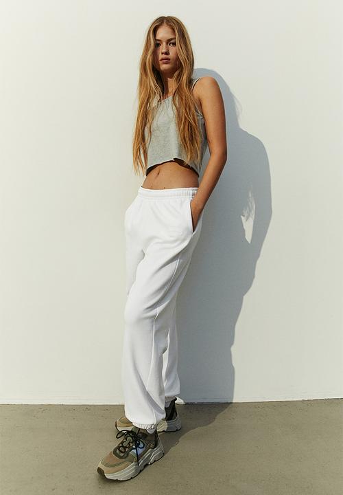 H&M - Joggers - white