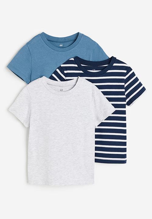 H&M - 3-pack t-shirts - blue