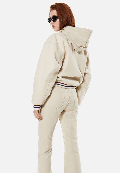 H&M - Flared twill trousers - beige