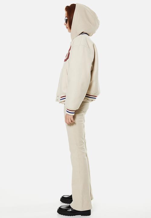 H&M - Flared twill trousers - beige