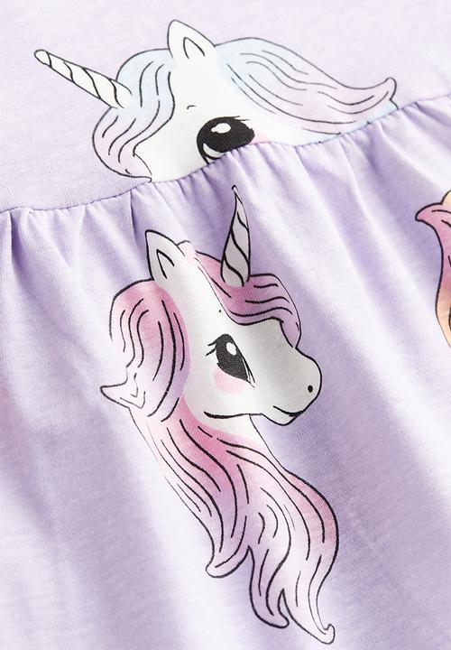 H&M - Cotton jersey dress - multi purple