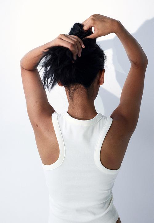 H&M - Ribbed vest top - white