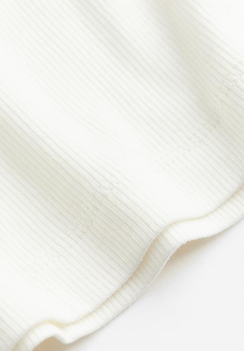 H&M - Ribbed vest top - white