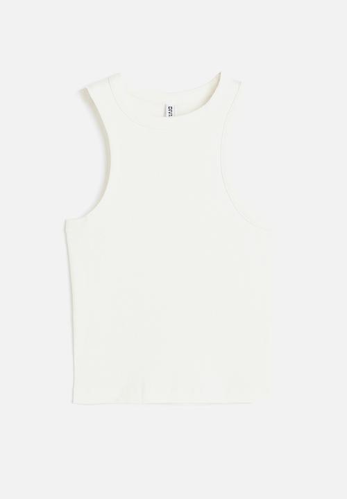 H&M - Ribbed vest top - white