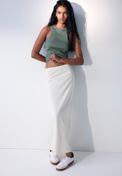 H&M - Ribbed vest top - green