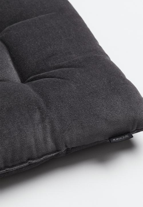 H&M - Cotton velvet seat cushion - grey