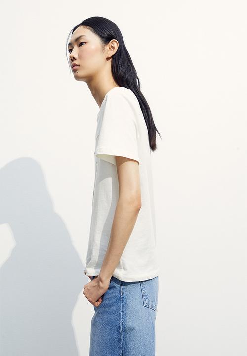 H&M - T-shirt with a motif - white