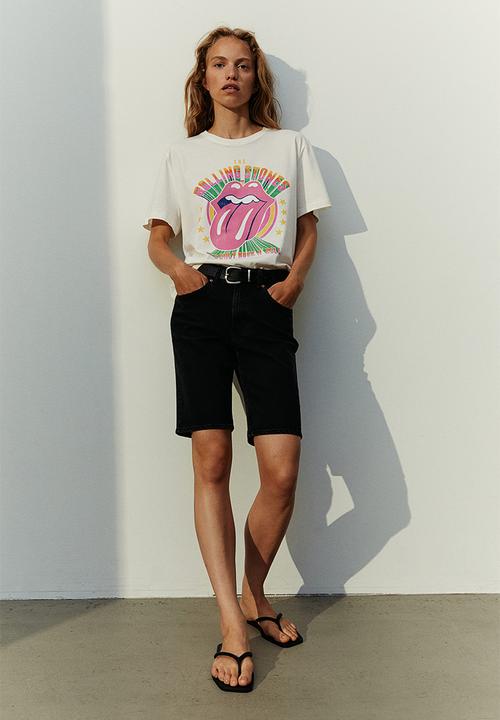 H&M - T-shirt with a motif - white, multi