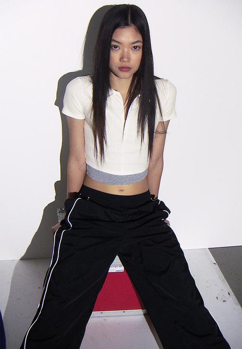 H&M - Zip-top cropped top - white