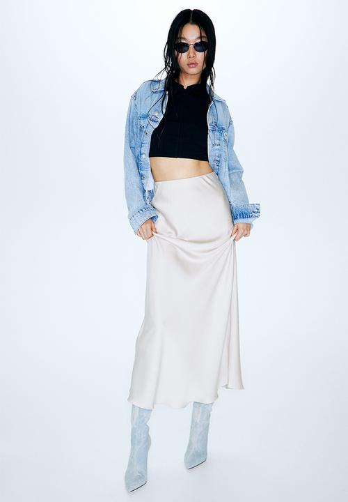H&M - Zip-top cropped top - black