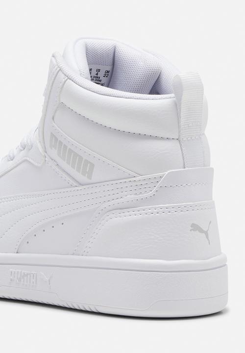 PUMA - Puma rebound v6 mid jr - puma white/cool light gray