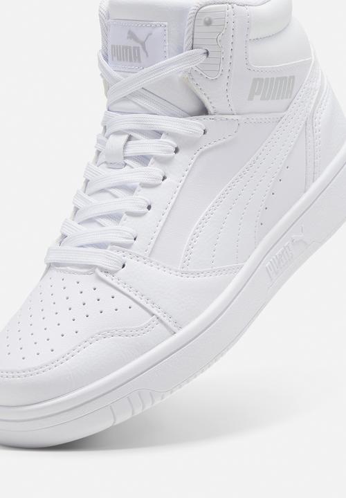 PUMA - Puma rebound v6 mid jr - puma white/cool light gray