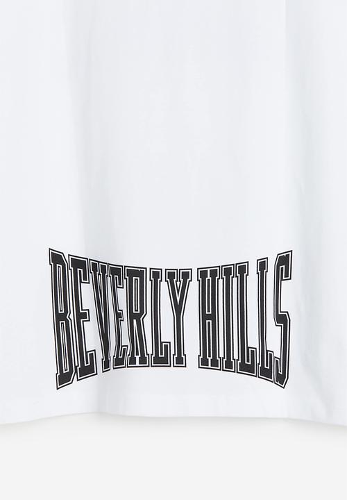 H&M - Loose fit printed t-shirt - white