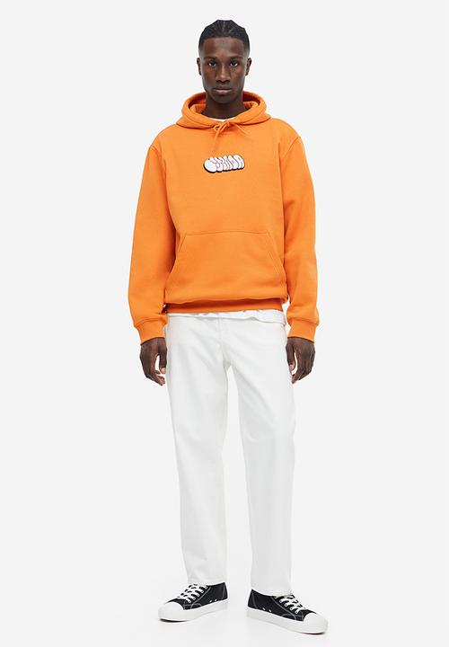 H&M - Regular fit hoodie - orange 
