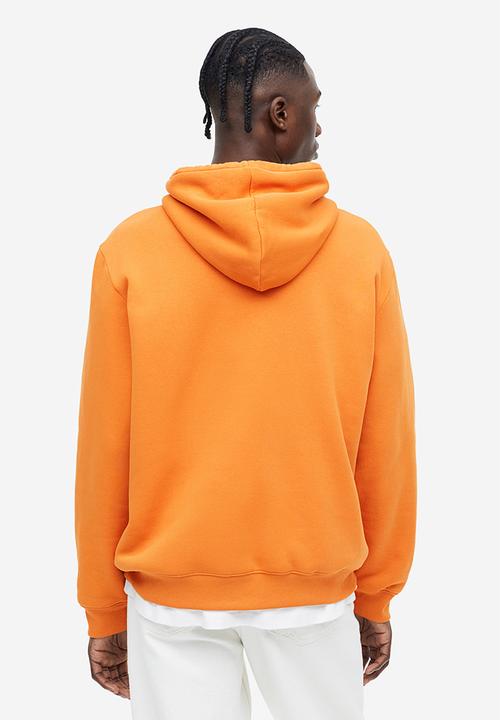 H&M - Regular fit hoodie - orange 